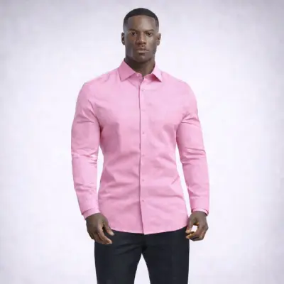 Chemise homme coupe cintree unie – Vêtements, photo 8