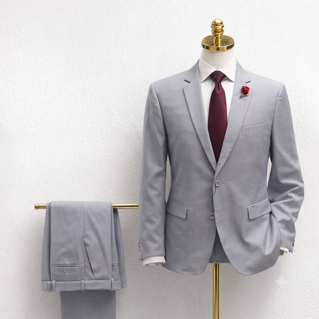 Costume deux pièces pour homme coloris gris