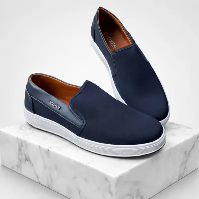 Chaussures slip-on Geoxer bleu marine – Chaussures, photo 1
