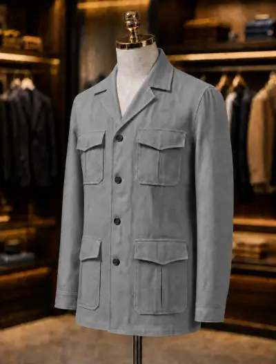 Veste saharienne ajustee a poches fonctionnelles – Vêtements, photo 3